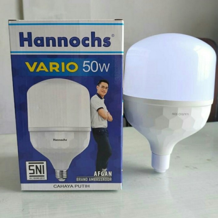 LAMPU LED HANNOCHS  50W 50WATT 50 W 50 WATT | Warna Cahaya Putih | GARANSI 2 TAHUN