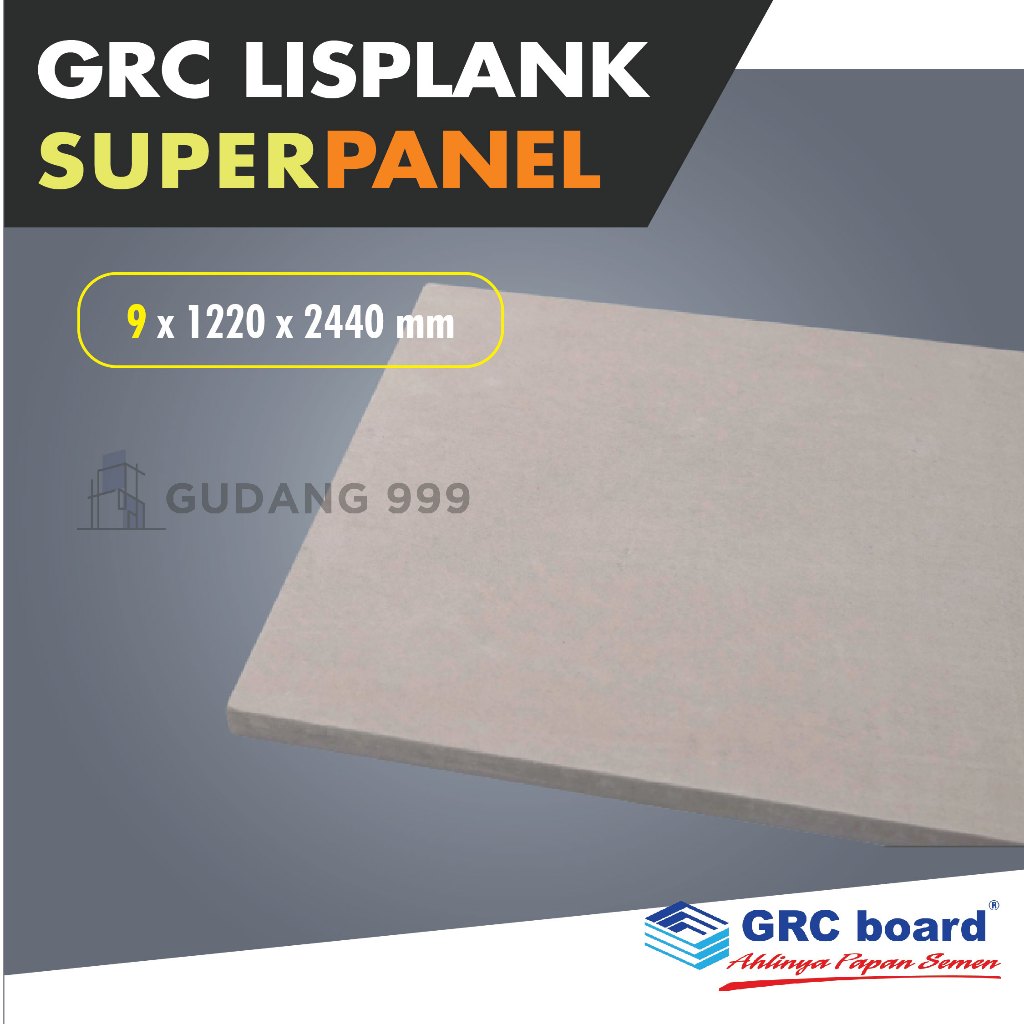 Grc Super Panel 9 MM / Grc Partisi / Panel Grc 1.22X 2.44 M