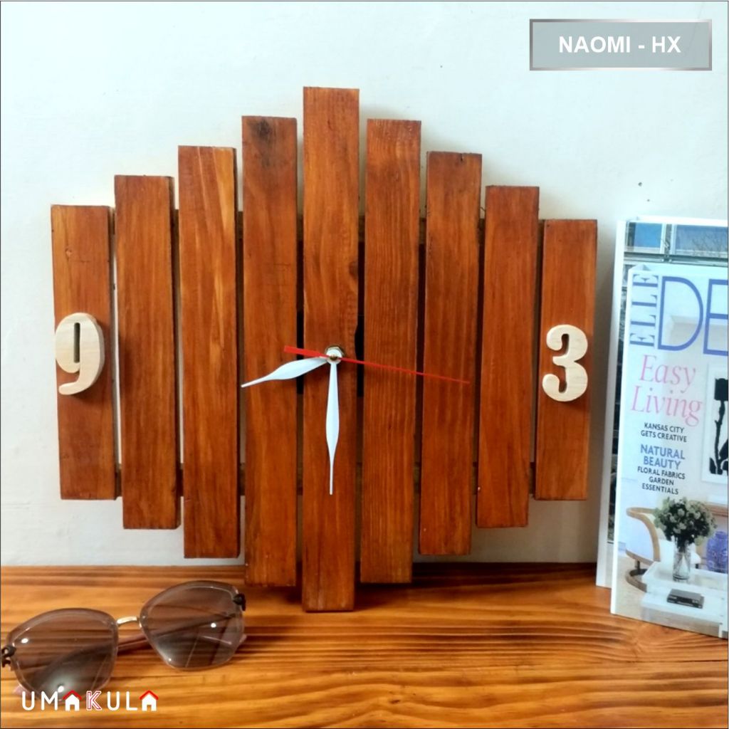 JAM DINDING KAYU JATI BELANDA SOLID UNIK MEWAH RUANG TAMU AESTHETIC KLASIK SENI DESAIN MODEL TERBARU