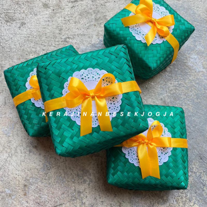 BESEK WARNA PITA SIMPLE |  besek kotak besek cantik besek makanan hampers besek nasi besek besek bam