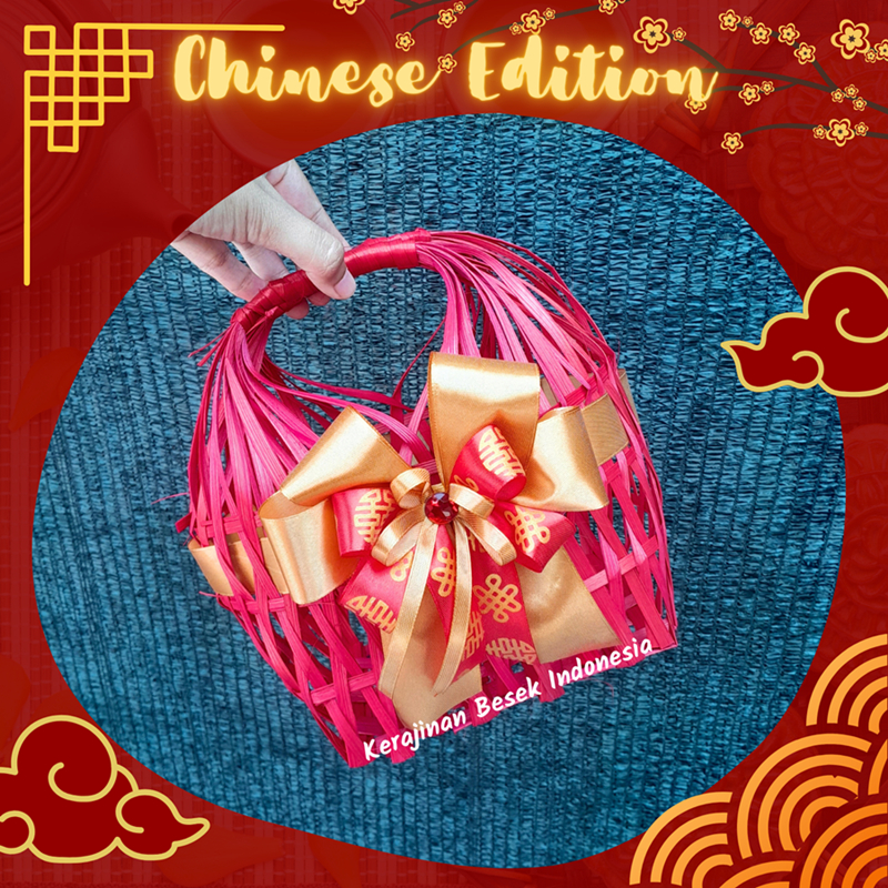 

TAS KUE IMLEK CHINESE EDITION Tas snack 14cm x 10cm warna pita imlek SOUVENIR SANGJIT Chinese new year Packaging toples cookies kue keranjang jeruk mandarin Hampers imlek Sangjit cina
