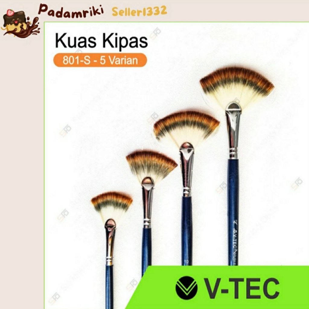 

Kuas Lukis Kipas V- Tec 801-S Satuan - Fan bursh - varian 10