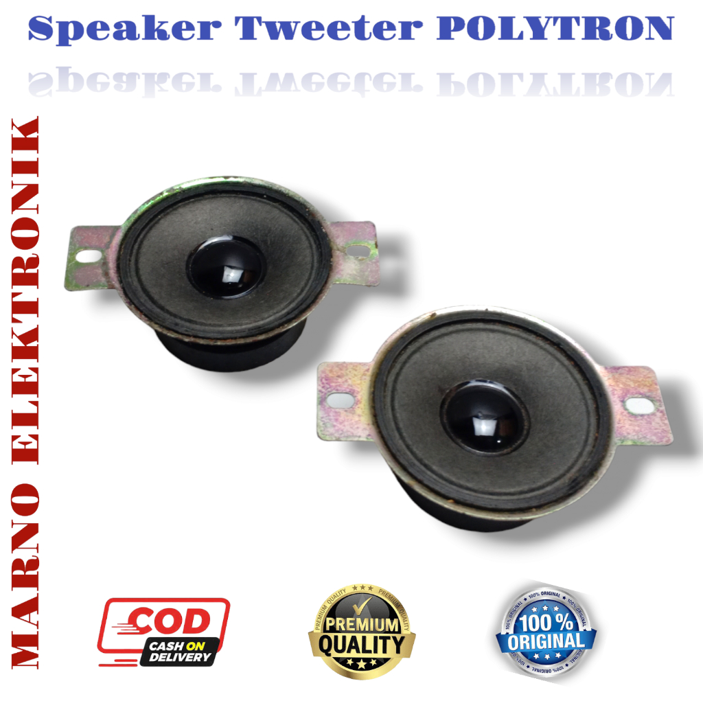 SPEAKER TWEETER POLYTRON DIAMETER 5.4 CM PANJANG 7.4 CM ASLI ORIGINAL ORI