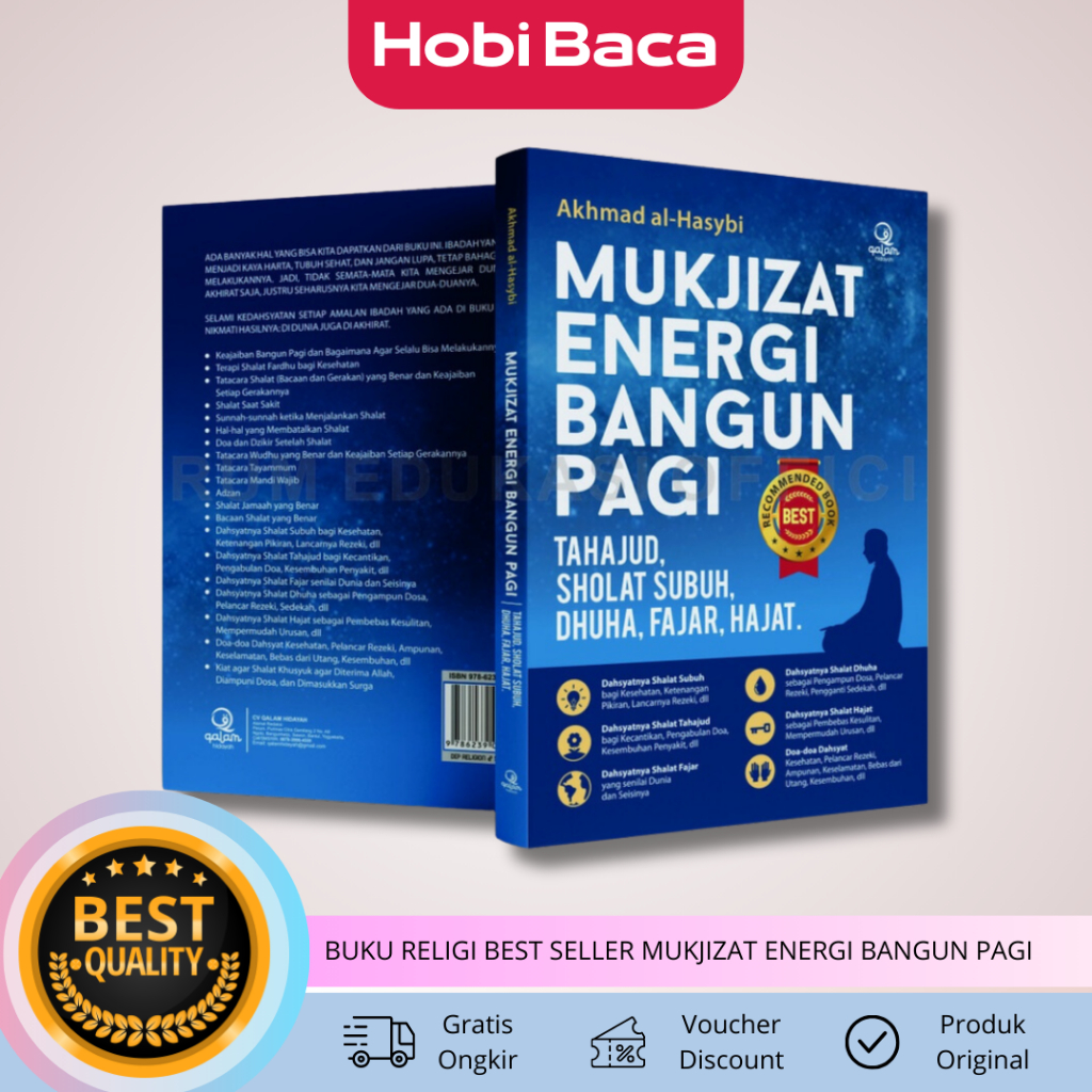 BUKU RELIGI BEST SELLER MUKJIZAT ENERGI BANGUN PAGI TAHAJUD SHALAT SUBUH DHUHA FAJAR HAJAT BUKU AMAL