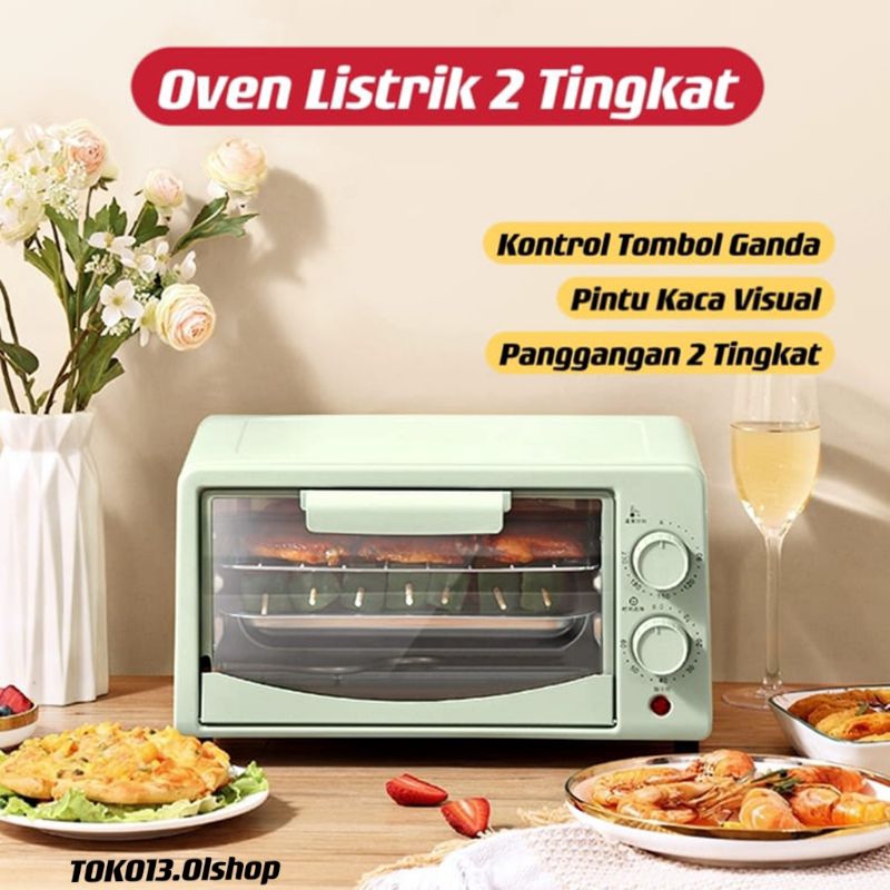 Oven Listrik 12 Liter Low Watt Microwave Multifungsi Electric Oven Penghangat Makanan Serbaguna⭐ TOKO13 ⭐