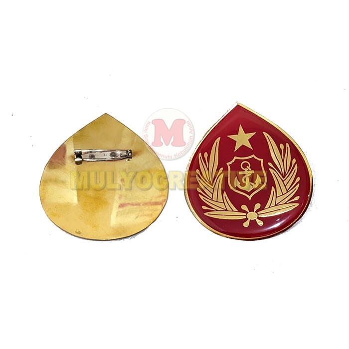 Emblem Pet Pelayaran Merah Emblem Topi Pet Pelayaran
