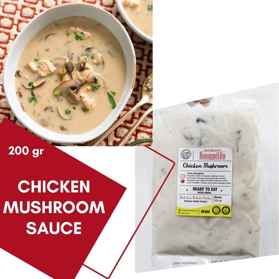 

Chicken & Mushroom Sauce 200 Gram / Saus Jamur Ayam / Halal / Ready To Cook