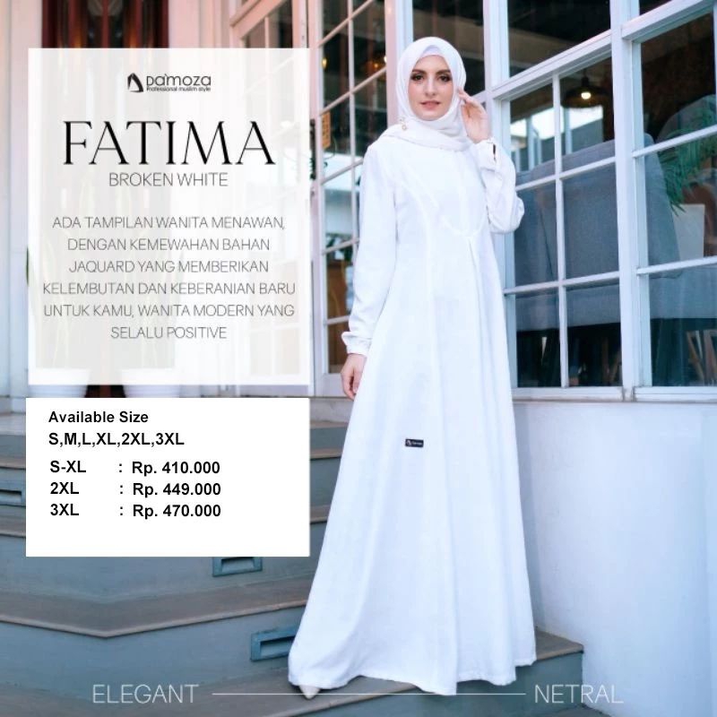 DAMOZA Gamis Damoza Fatima Putih