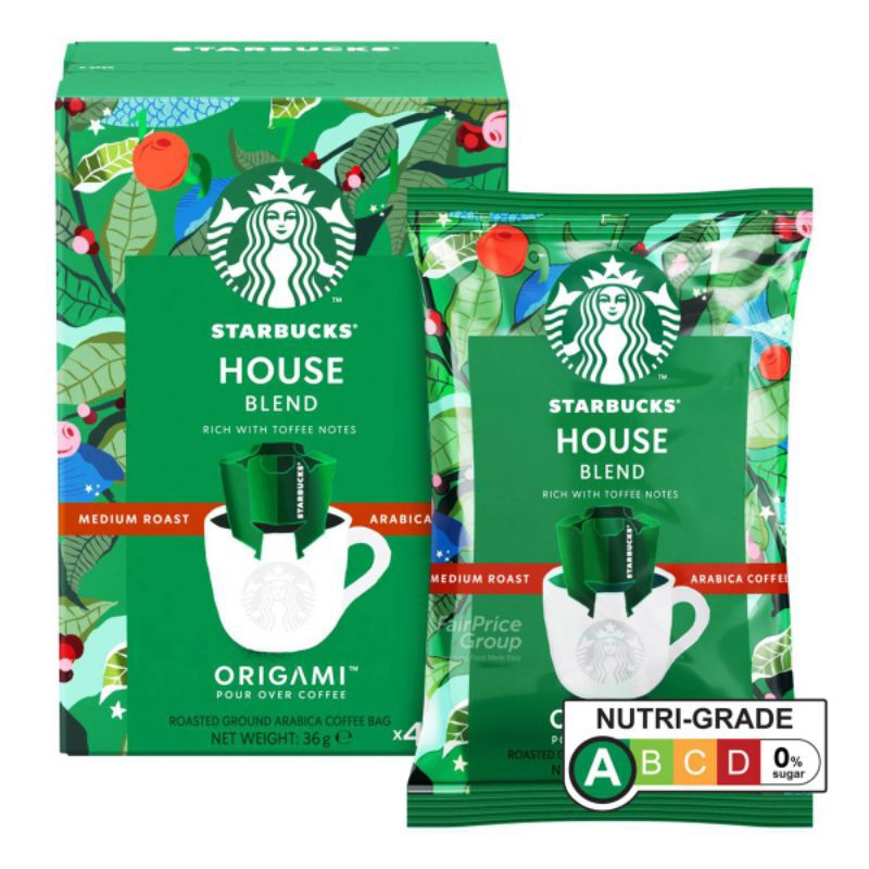 

Starbucks Origami Pour Over Coffee - House Blend (Medium) 4 x 9g