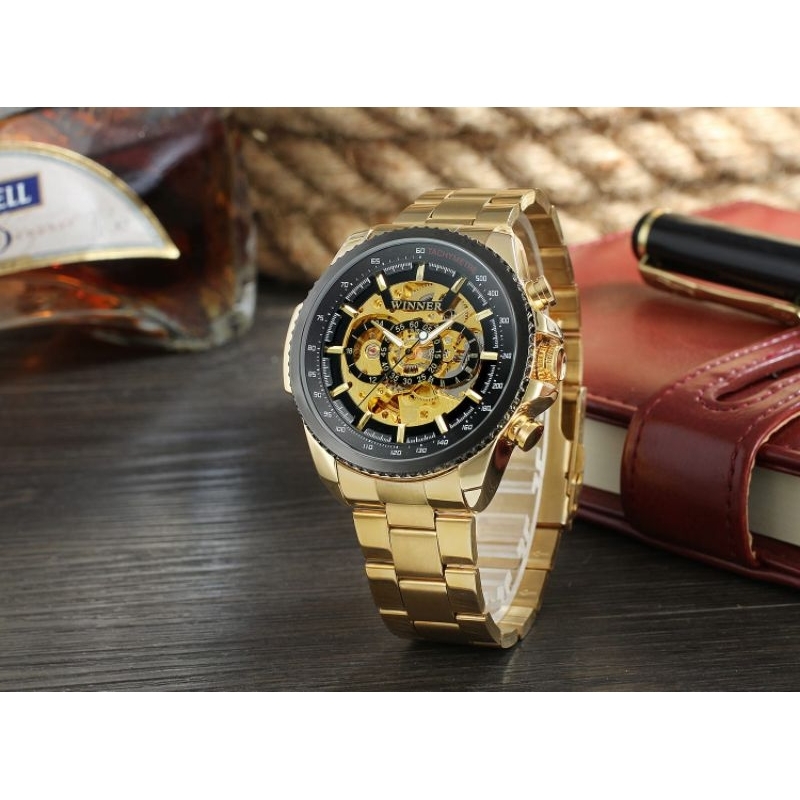 ( AUTOMATIC ) JAM TANGAN PRIA T-WINNER RANTAI COWOK AUTOMATIC TYPE TW8053 100%ORIGINAL