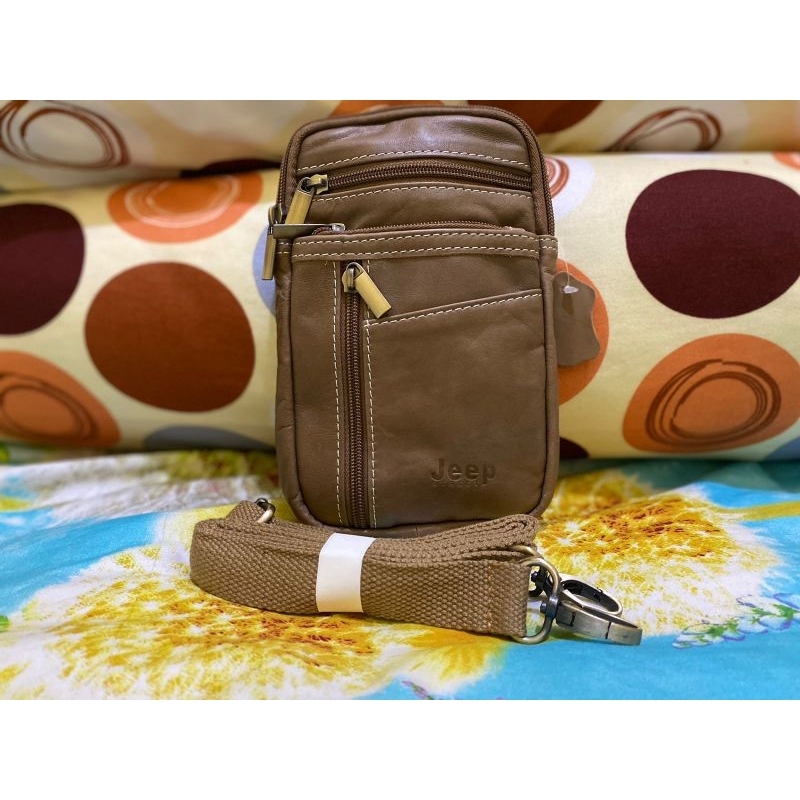 Tas Selempang Mini Kulit Domba Asli Import Tas Bahu Mini Kulit Asli RZ61703 Dompet HP Multifungsi Ku