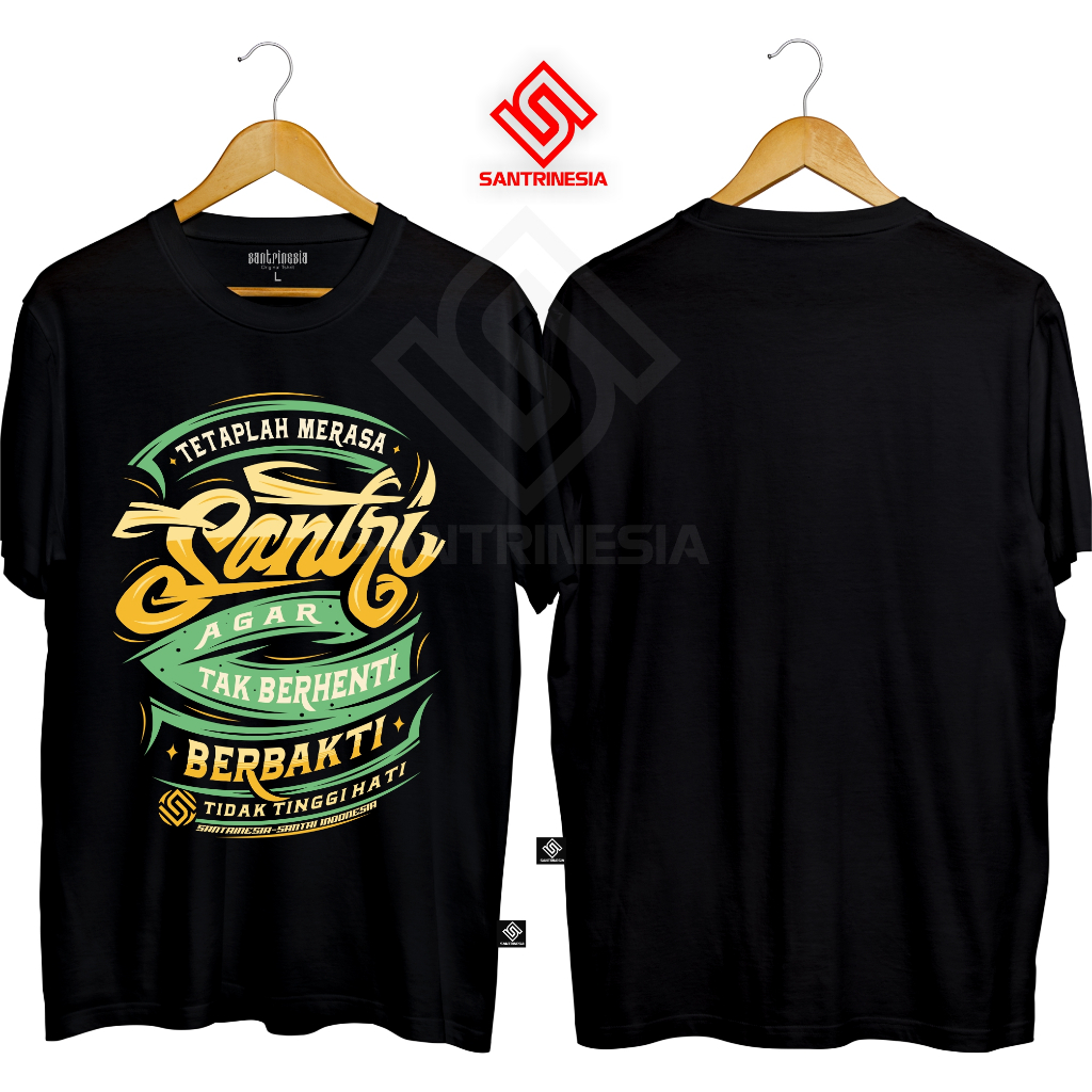 Santrinesia Kaos Santri Kata-Kata Keren Kaum Sarungan Kaos Ngaji