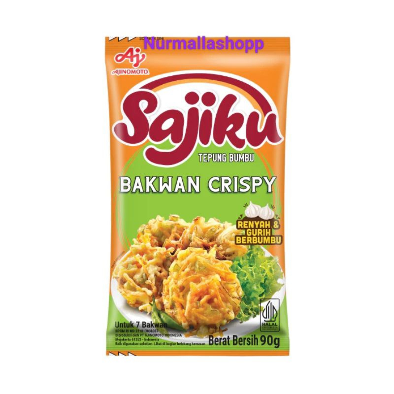 

SAJIKU TEPUNG BUMBU BAKWAN CRISPY 90GR