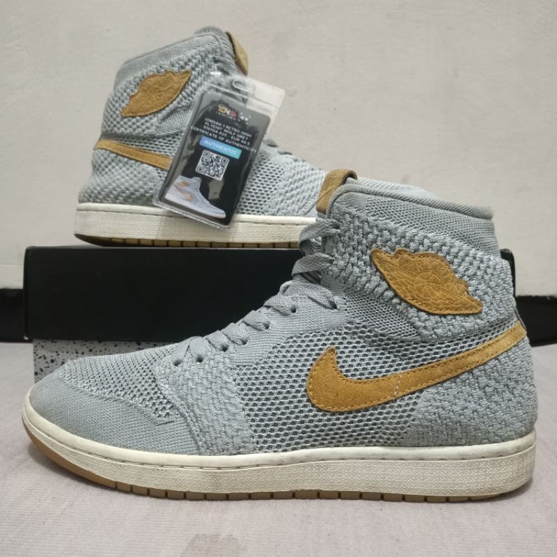 Air Jordan 1 High Flyknit Wolf - EUR 44.5 - 100% Original Authentic