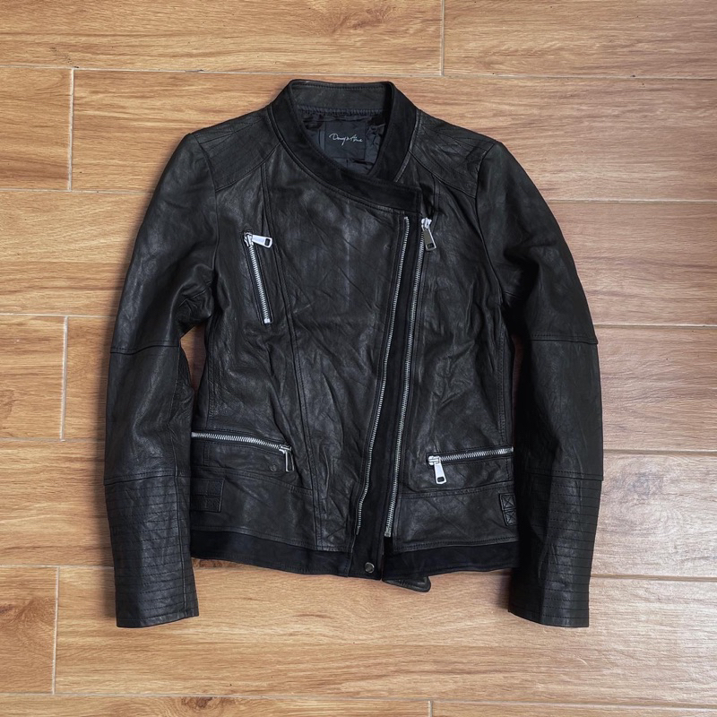 Jaket kulit asli cewek motor kulit rider Pl bekas preloved second