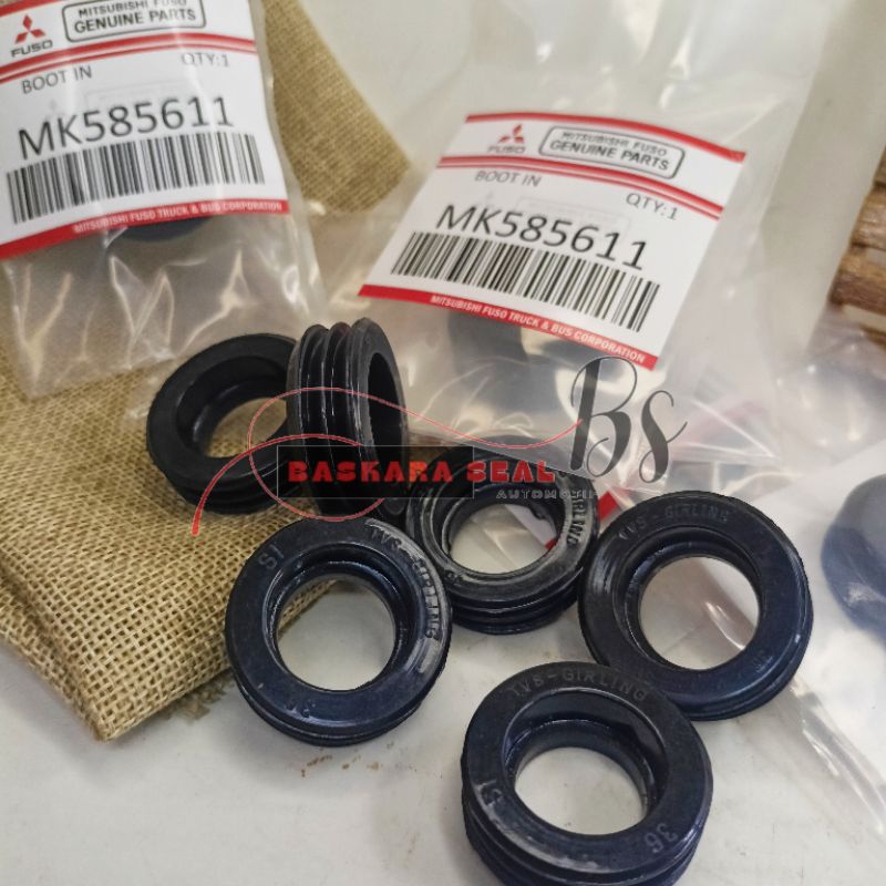 KARET ABU REM BELAKANG TEBAL TINGKAT CANTER HDX BAGUS