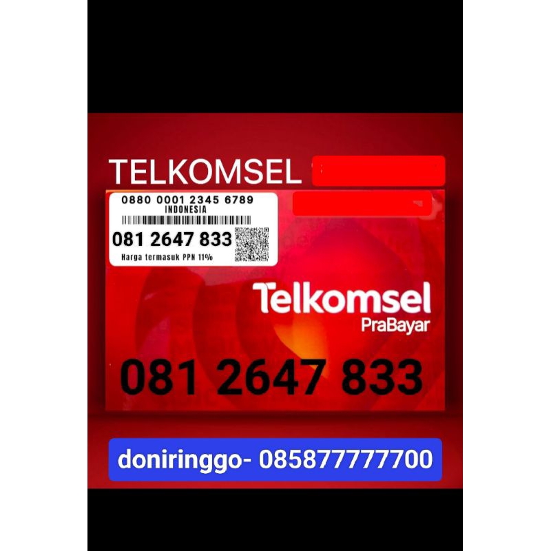 Telkomsel 10 digit angka.
