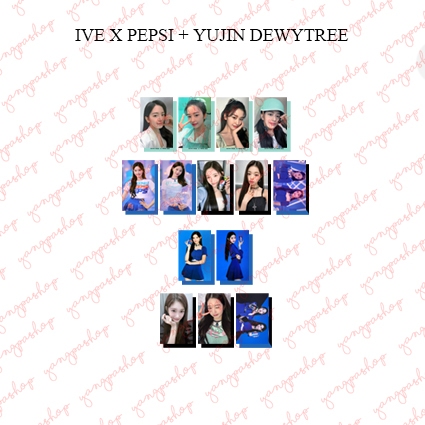 [READY / SET] IVE PEPSI + YUJIN DEWYTREE LEESEO WONYOUNG PHOTOCARD FAN MADE UNOFFICIAL YANGPASHOP IV