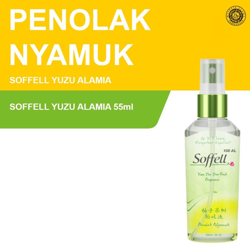 Soffel Yuzu Alamia Botol Spray 55Ml anti nyamuk