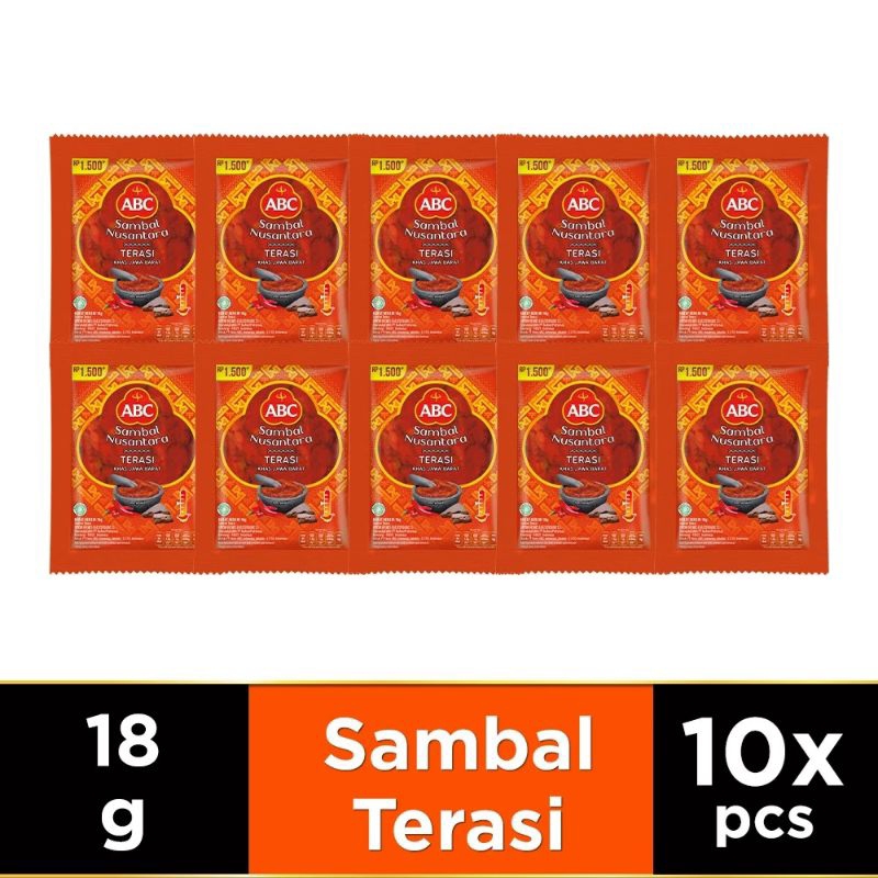 

ABC Sambal Terasi 10x18 gr