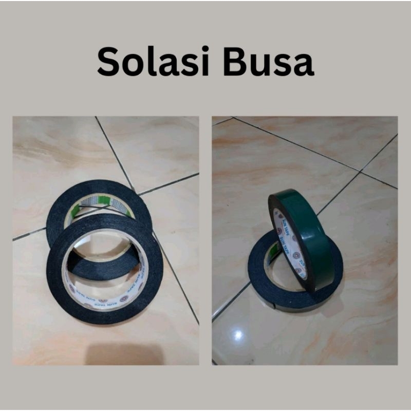 

Double Tape 1Inci - Dobel Tape Hijau - Solasi Busa