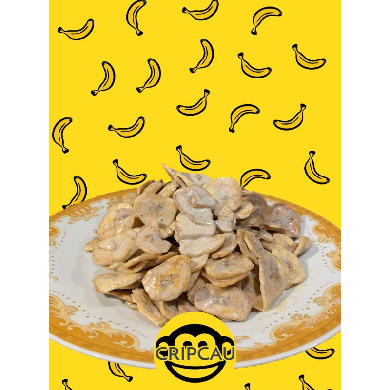 

Kripik Pisang Tiramisu Lumer (CripCau)