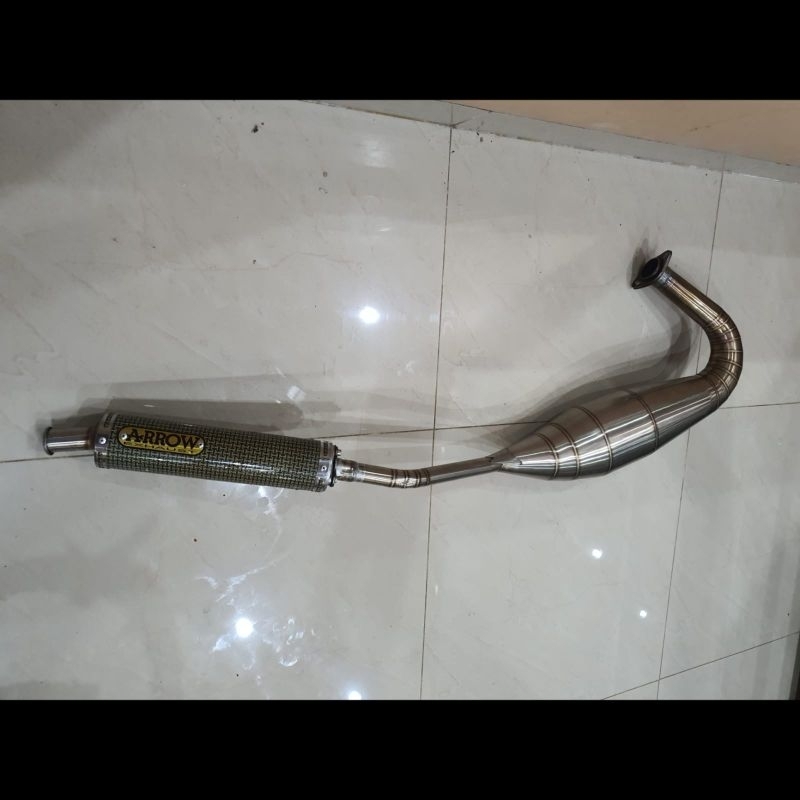 Knalpot Arrow ninja Kevlar asli