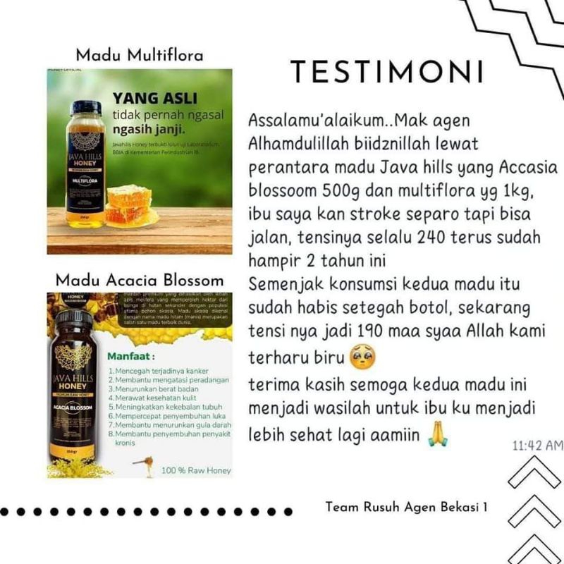 

Multiflora javahills/ raw honey 100%