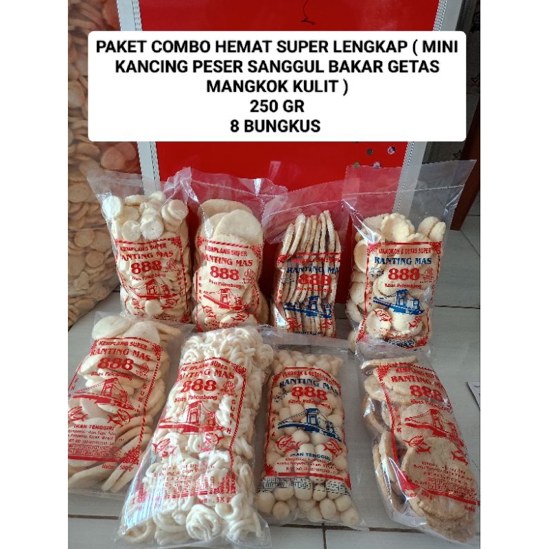 

PAKET COMBO HEMAT SUPER LENGKAP ( MINI KANCING PESER SANGGUL BAKAR GETAS MANGKOK KULIT) 2 KG