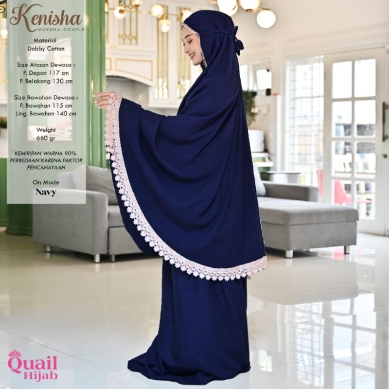 ORI Quail hijab - Kenisha mukena dewasa