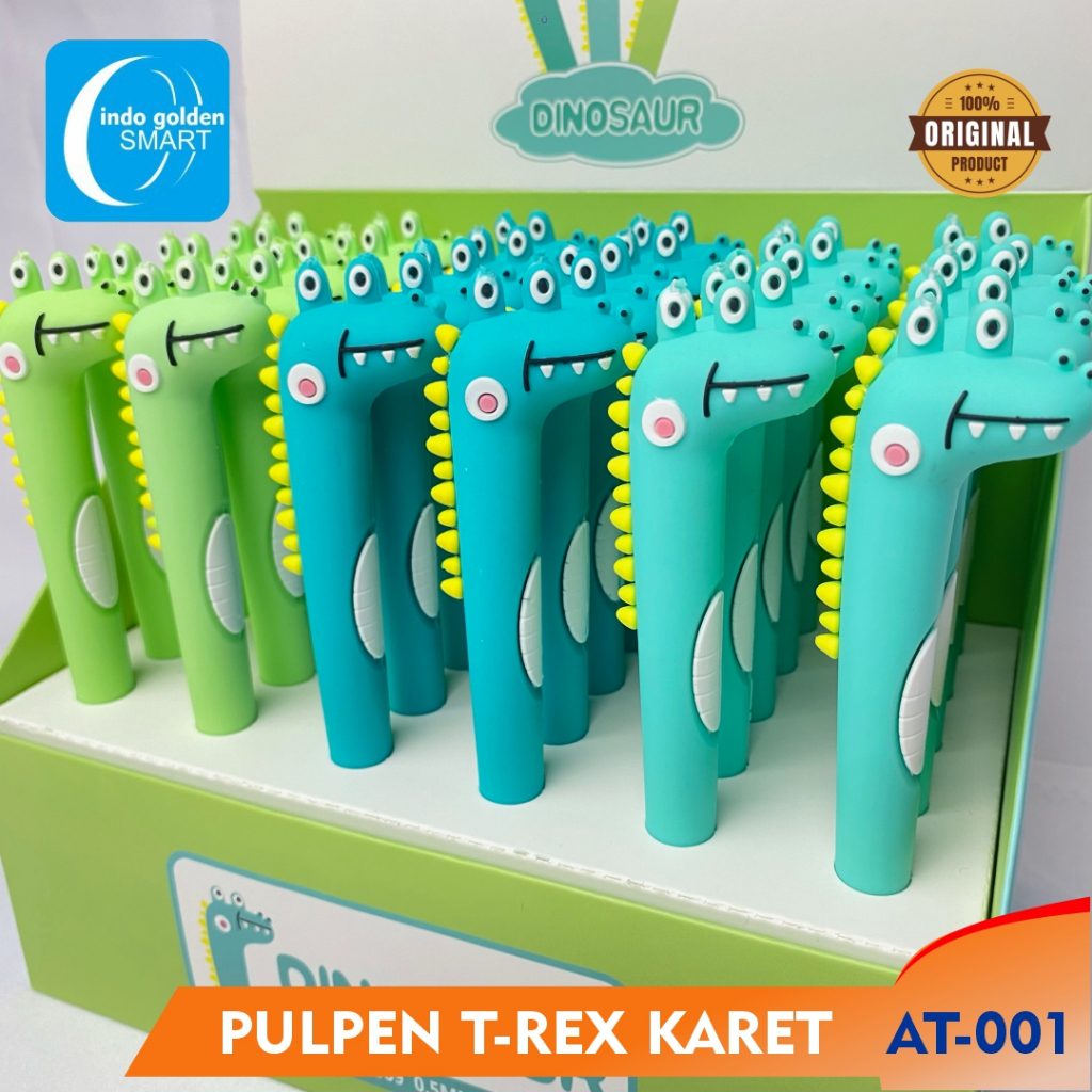 

Pulpen gel karakter T-rex dinosaurus Pulpen Karet Motif AT-001