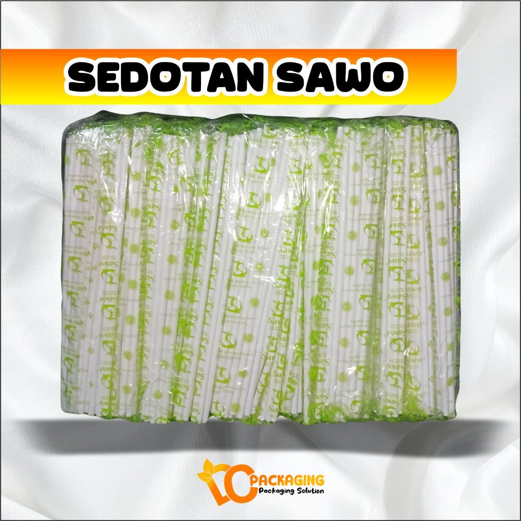 SEDOTAN PLASTIK PUTIH LURUS / SAWO ISI 50 pcs /pack