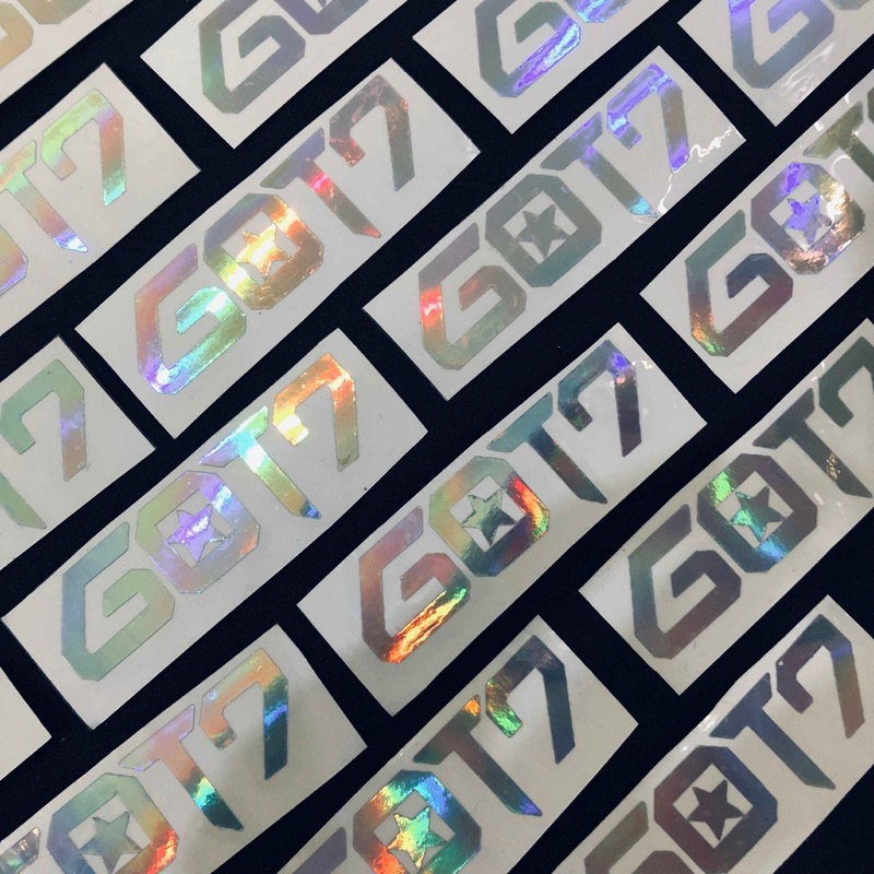 

stiker hologram kpop / stiker boyband & girlband korea