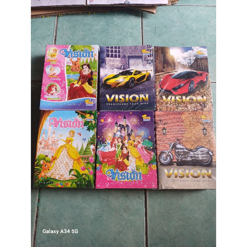

1 pak isi 10pcs [BUKU TULIS VISION ISI 58 LEMBAR] MOTIF CEWEK