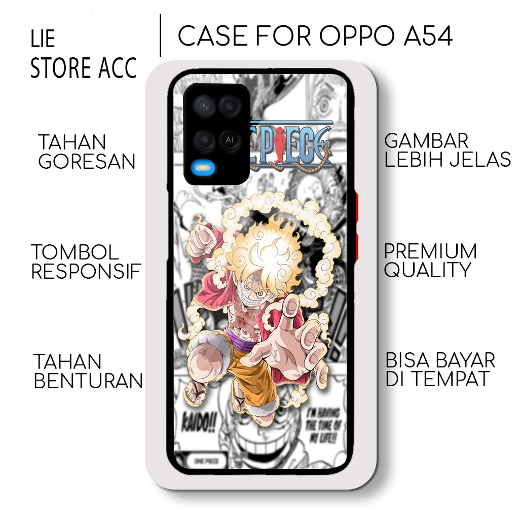 Case OPPO A54 ANIME - ONE PIECE KARAKTER -  Hardcase 2D Fashion Casing bumper hardcase kesing cover 