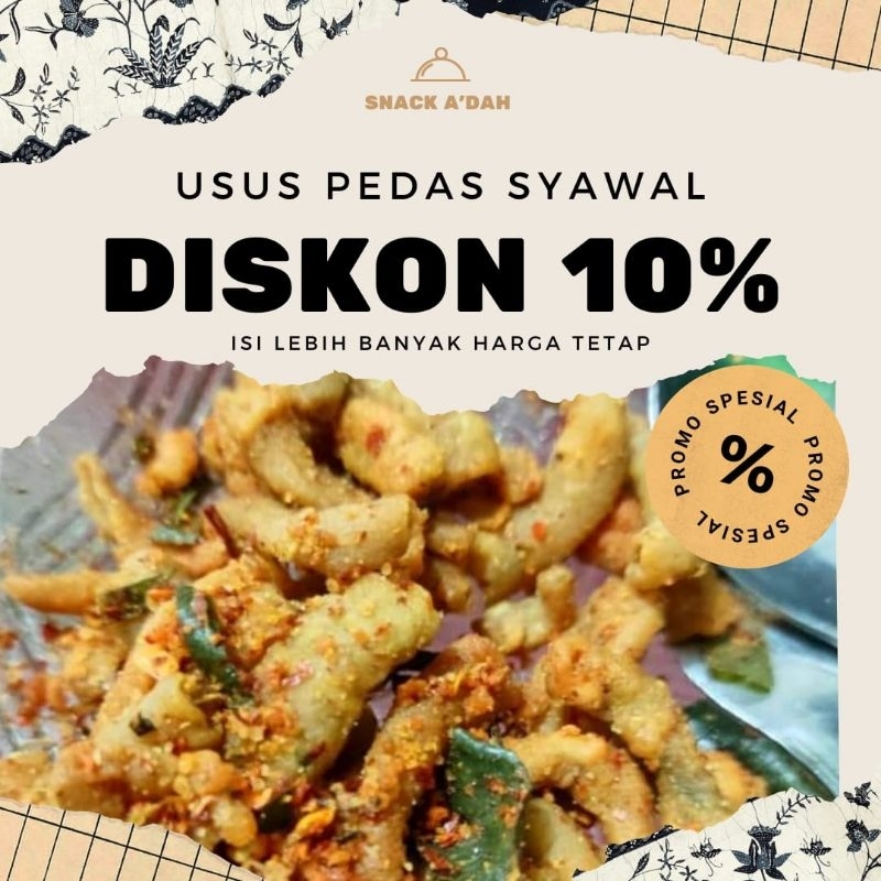 

Keripik Usus Ayam Pedas Daun Jeruk Purut
