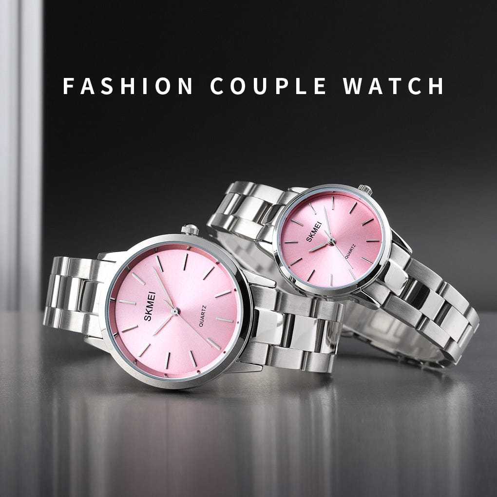 JAM TANGAN COUPLE SKMEI 1694 JAM TANGAN PASANGAN WATER RESISTANT