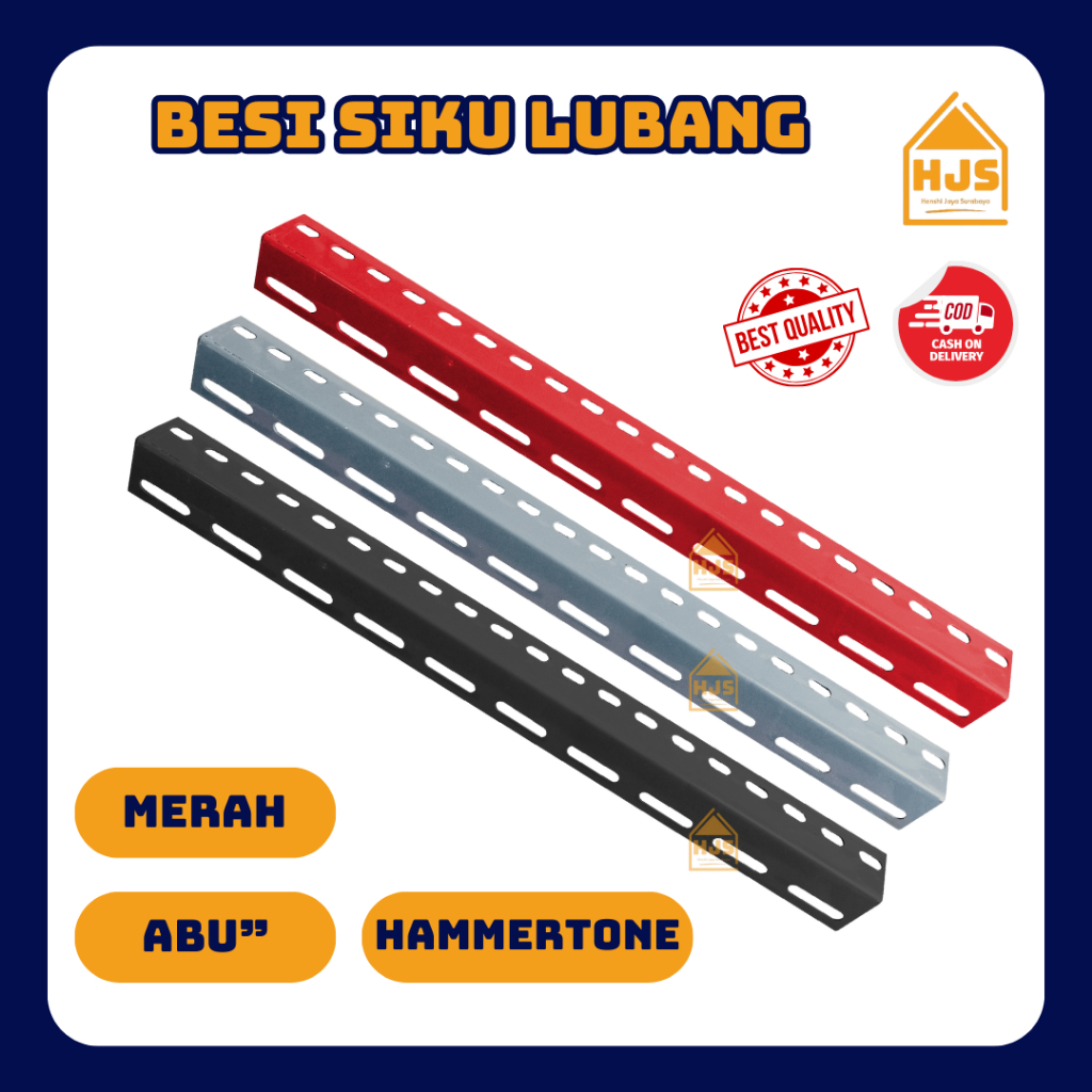 Besi Siku / Rak Besi Siku Lubang Serbaguna 50 Cm