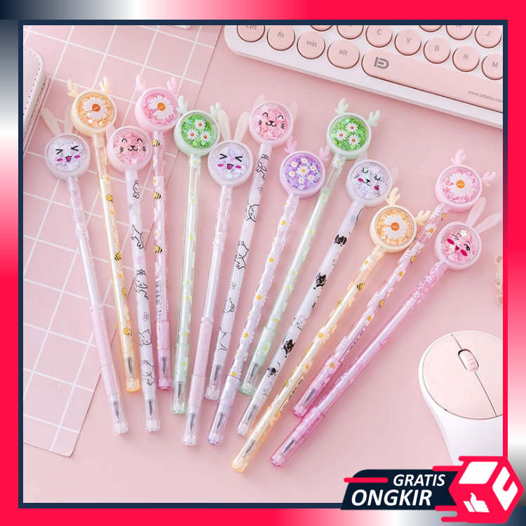 

Gratis Ongkir - S5610 Pulpen Gel Motif Karakter Kelinci Bunga Lucu / Stationary Sekolah / Alat Tulis / Pena Gel / Pena Telinga Kelinci