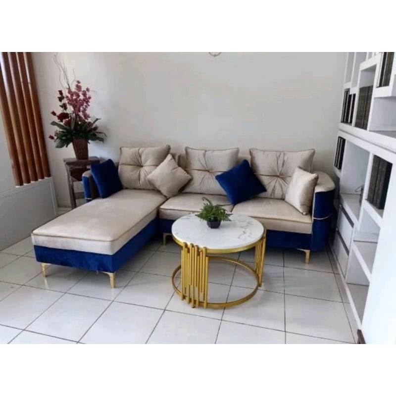 sofa minimalis selonjor modern