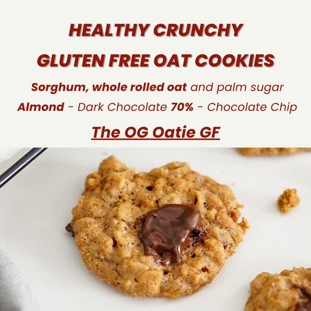 

Healthy Gluten Free Oat Cookies - The OG Oatie GF (Gluten Free Double Chocolate Chip) Granine Cookie – Bite Size Oat Cookies in Jar