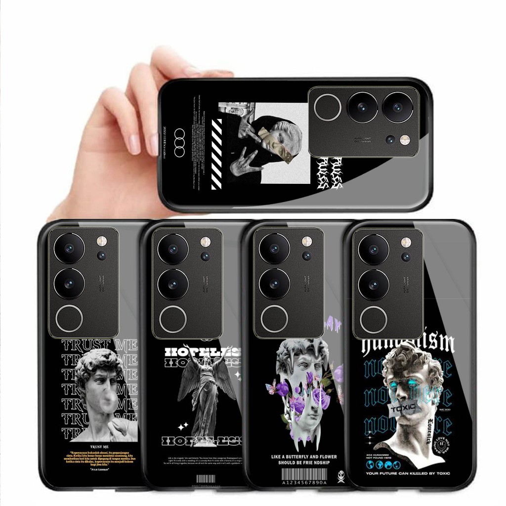 Softcase kaca Vivo V29 - kesing hp Vivo V29 - Case Vivo V29 - Casing Vivo V29 - Silikon hp Vivo V29 