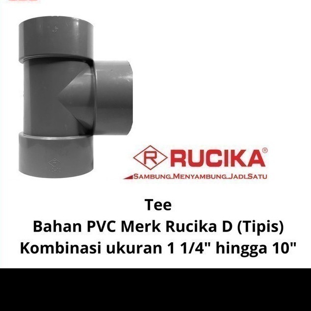 Verlop Vlok Tee T 5" x 4" inch PVC Rucika D