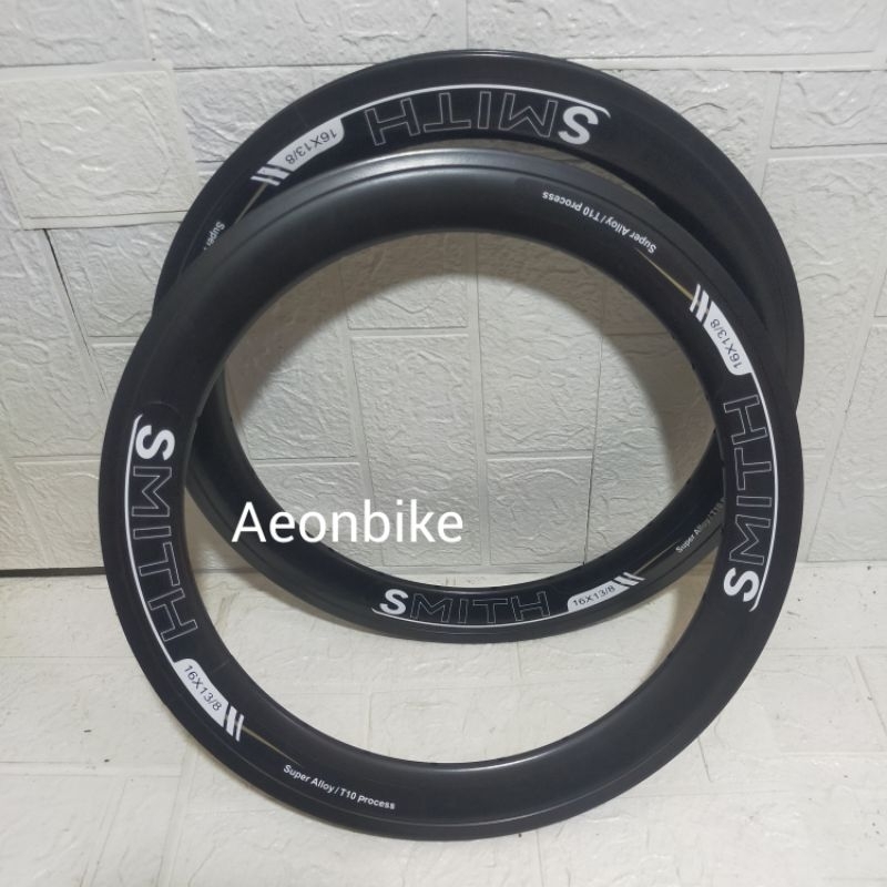 rims Smith velg ring 16 plus 1 3/8  24hole velg sepeda lipat ring 16 plus