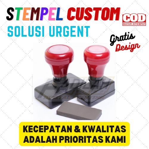 

Stempel Custom / Persegi 27x55 / Otomatis tinta
