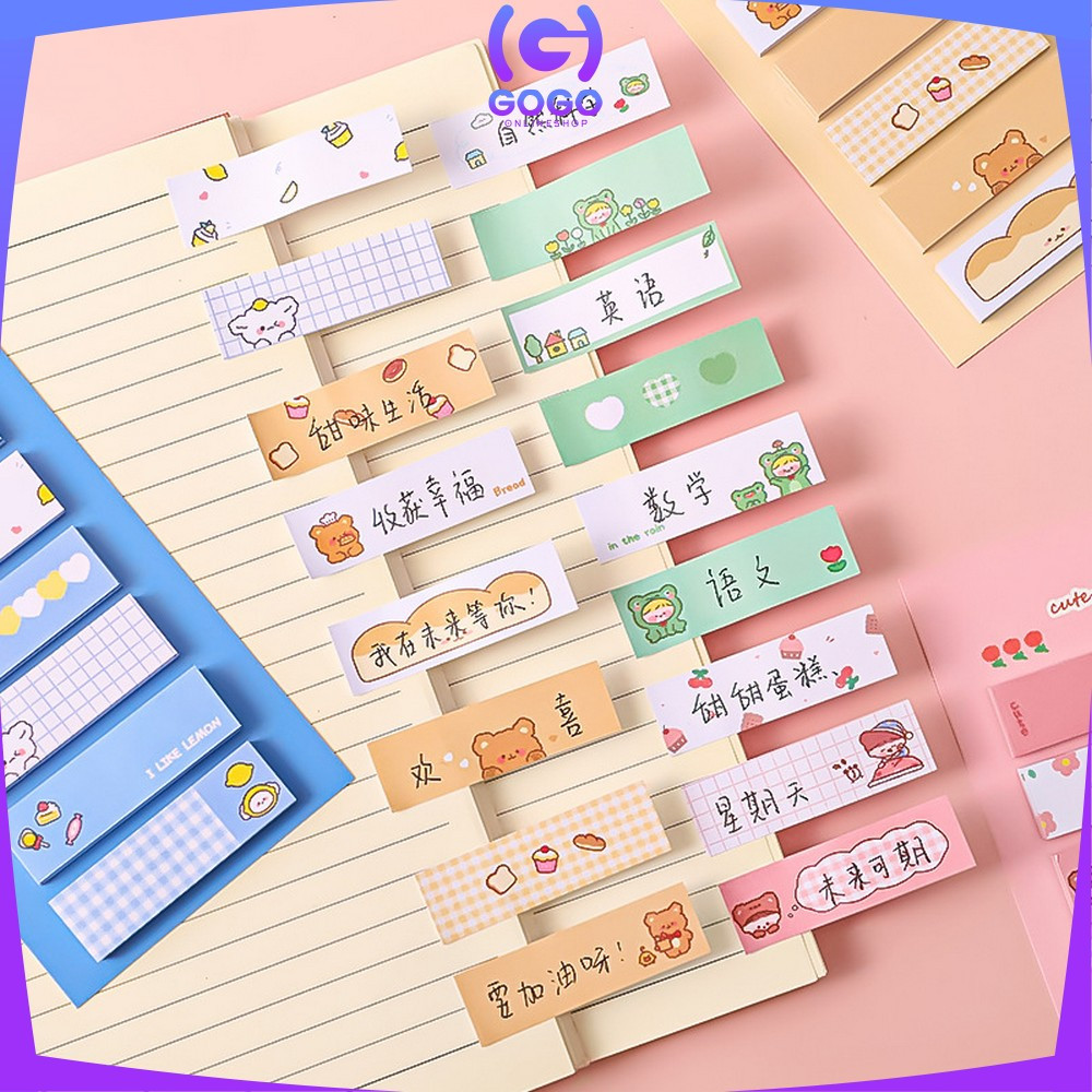 

GOGO-A79 Sticky Note 6 Baris 120 Lembar Karakter Lucu / Kertas Memo Pembatas Buku Perlengkapan Sekolah / Sticky Notes Tempelan Lucu / 120 Sheets Korean Office Cute Note Import