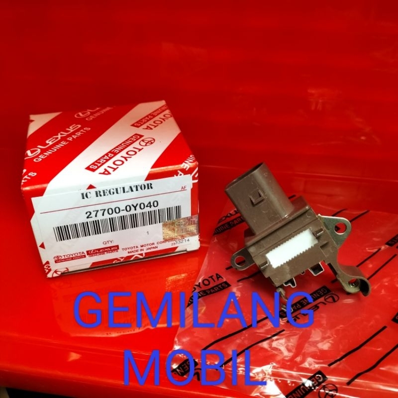 IC REGULATOR DINAMO CAS ALTERNATOR AMPERE TOYOTA NEW YARIS GEN 3 ALTIS  VIOS GEN 3 PIN 2 SOKET 2 ORI