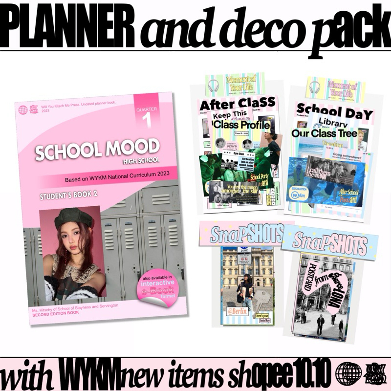 DECO PACK | Planner Book | Scrapbook Deco Stickers and Paper Pack