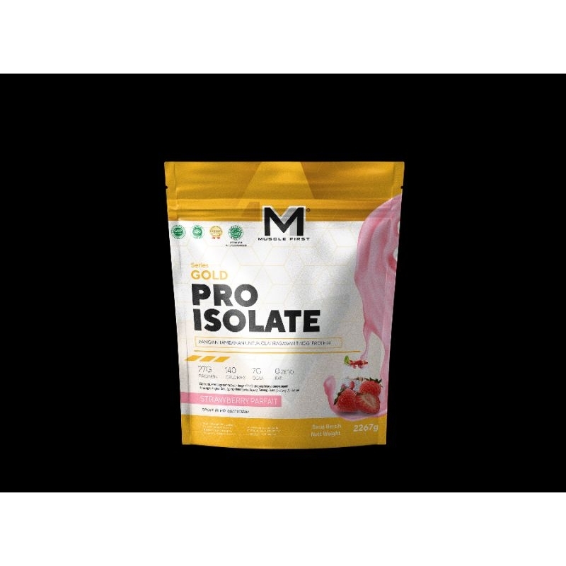 Muscle First Pro Isolate (free tas) 5 lbs/2250 gram rasa STRAWBERRY