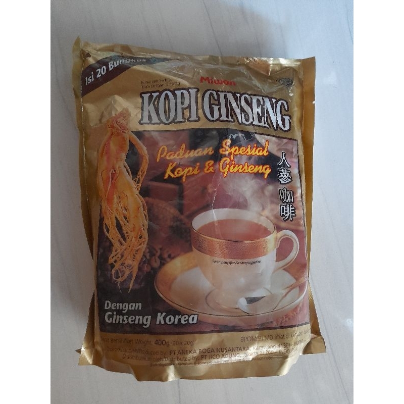 

Kopi Ginseng miwon isi 20